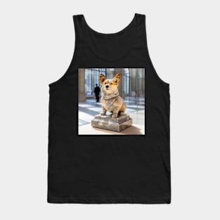 Corgi Statue in the Louvre Tank Top